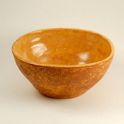 Amber Bowl, Oval-shaped, 5.75" x 2.75"