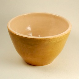 Cream Bamboo Bowl, 5.5" x 3.5"