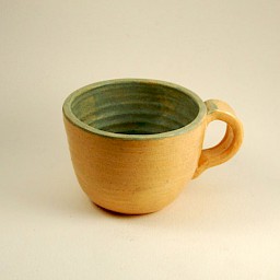 Sage Cream Cup, 4" x 2.75"