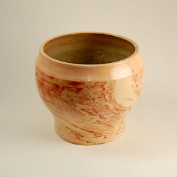 Agateware Vase, 6" x 4.25"