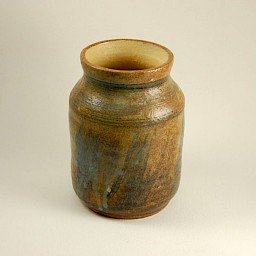 Gray Brown Vase, 4" x 5.5"
