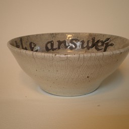 Gray Crackle Bowl, 6" x 2.5"