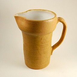 Amber White Pitcher, 4.5" x 6.6"