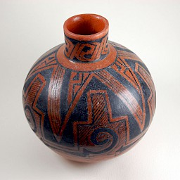 Ancient Pueblo-style Jar, 6" x 6.75"