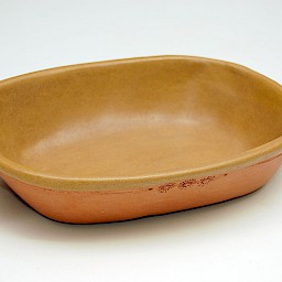 Dark Tan Casserole Dish, 9" x 6.5" x 2.25"