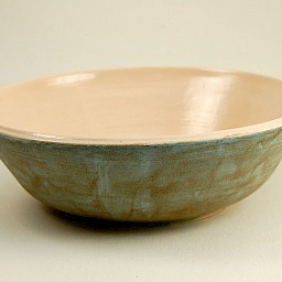 Cream Turquoise Bowl, 7.5" x 2.5"