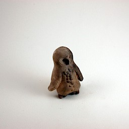 Mayan-style Owl Whistle, 2.5" x 3"